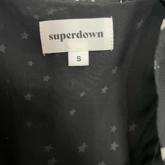 SUPERDOWN Revolve Star Black True Wrap Dress Small - Picture 5 of 7
